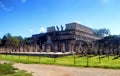 Temple warriors. Chichen itza Royalty Free Stock Photo