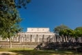 Temple of the Warriors Templo de los Guerreros. Chichen Itza archaeological site, Mexico Royalty Free Stock Photo