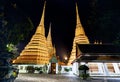 Temple Wat Pho at night Royalty Free Stock Photo