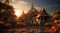 Temple of Wat Phra Kaew in Bangkok, Thailand
