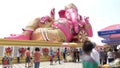 Temple Wat Saman Rattanaram Ganesha big pink livery.