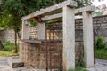 Temple well which is source of water for an ancient temple, Avani, Karnataka, India Royalty Free Stock Photo
