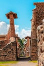 Temple of Wiracocha in Raqchi, Inka Ruins, Puno, Peru Royalty Free Stock Photo