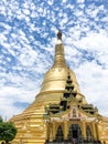 Temple in Yangon, Shwedagon Pagoda. Yangon, Myanmar Burma