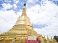 Temple in Yangon, Shwedagon Pagoda. Yangon, Myanmar Burma