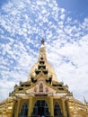 Temple in Yangon, Shwedagon Pagoda. Yangon, Myanmar Burma