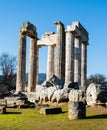 Temple of Zeus in the ancient Nemea Royalty Free Stock Photo