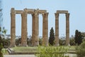 Temple of Zeus, Athens, Greece. These are the famous landmarks of Athens.