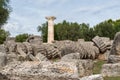 Temple of Zeus, Olympia, Greece Royalty Free Stock Photo