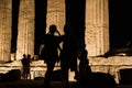 Temples in Agrigento night in Sicily Royalty Free Stock Photo