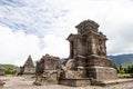 Temples of Arjuna complex on plateau Dieng Royalty Free Stock Photo