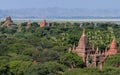 Temples in Bagan Myanmar (Burma) Royalty Free Stock Photo