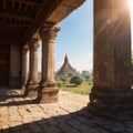 temples in Bagan, Myanmar, UNESCO World Heritage Site made with Generative AI