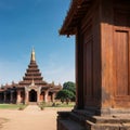 temples in Bagan, Myanmar, UNESCO World Heritage Site made with Generative AI