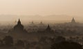 Temples of Bagan during sunrise, Myanmar Royalty Free Stock Photo