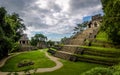 Temples of the Cross Group at mayan ruins of Palenque - Chiapas, Mexico Royalty Free Stock Photo