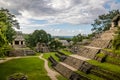 Temples of the Cross Group at mayan ruins of Palenque - Chiapas, Mexico Royalty Free Stock Photo