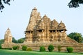 India Erotic Temples in Khajuraho Royalty Free Stock Photo