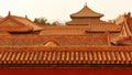 Temples and landmarks of the Forbidden City in Dongcheng District, Beijing, China