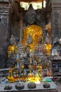 Temples at Luang Prabang Laos with Buddha statues and detailed golden shrines