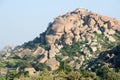 Temples on Matanga Hill at Hampi Royalty Free Stock Photo