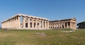 Temples of Paestum Archaeological site, Italy Royalty Free Stock Photo