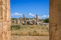 Temples in Selinunte ancient city Royalty Free Stock Photo