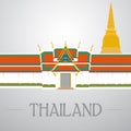 Temples and stupa in thailand