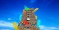 TEMPLES OF TAMILNADU temple gopuram madurai Royalty Free Stock Photo