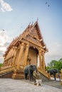 The Buddhist church is the main ritual of Buddhism. Royalty Free Stock Photo