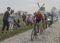 Group of Cyclists - Paris-Roubaix 2018 Royalty Free Stock Photo