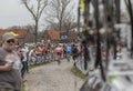 Group of Cyclists - Paris-Roubaix 2018 Royalty Free Stock Photo