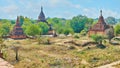 Templex and stupas of Bagan, Myanmar Royalty Free Stock Photo