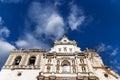 Templo de San Francisco el Grande from low angle view in Antigua, Guateamala, Central America