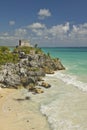 Templo del Dios del Viento Mayan ruins of Ruinas de Tulum (Tulum Ruins) in Quintana Roo, Yucatan Peninsula, Mexico