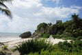 Templo Dios del Viento,beach at Tulum is protected for nesting sea turtles