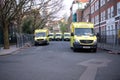 Temporary Ambulance park on street in London