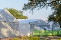 Temporary Classrooms and Cooling System on Tulane University Campus