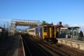 Temporary footbridge Arnside station, Cumbria