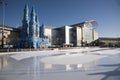 Temporary ice rink Bristol England UK