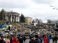 Temporary memorial to defenders of Maidan on Ins