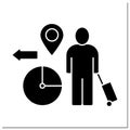 Temporary migration glyph icon