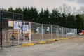 Security fencing at a new development