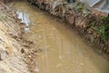 Temporary sediment and sludge filters installed at construction sites.