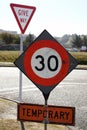 Temporary speed restriction