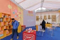 Temporary tent exhibition of animation company