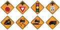 Temporary United States MUTCD road signs