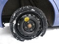 Temporary use spare tire Royalty Free Stock Photo