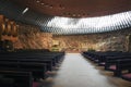 Temppeliaukio Church - Rock Church, Helsinki, Finland Royalty Free Stock Photo