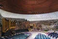 Temppeliaukio rock church famous landmark interior in helsinki f